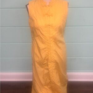 Vintage Charles & Co. Yellow Sleeveless Cheongsam Dress – Made in Hong Kong